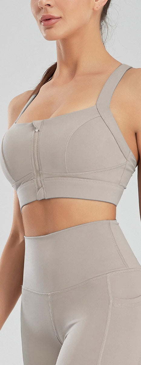 L2006#  Zipper Bra