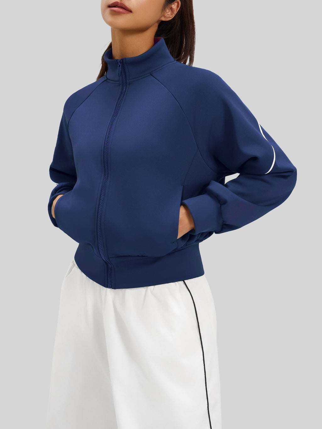 1641#A 3D SIlver  Women Jacket