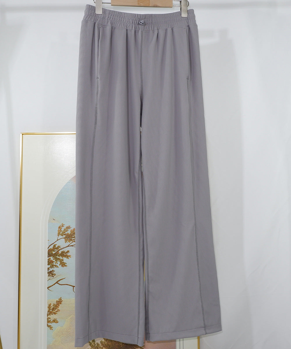 L5496# Women Silica Gel Flared Pants