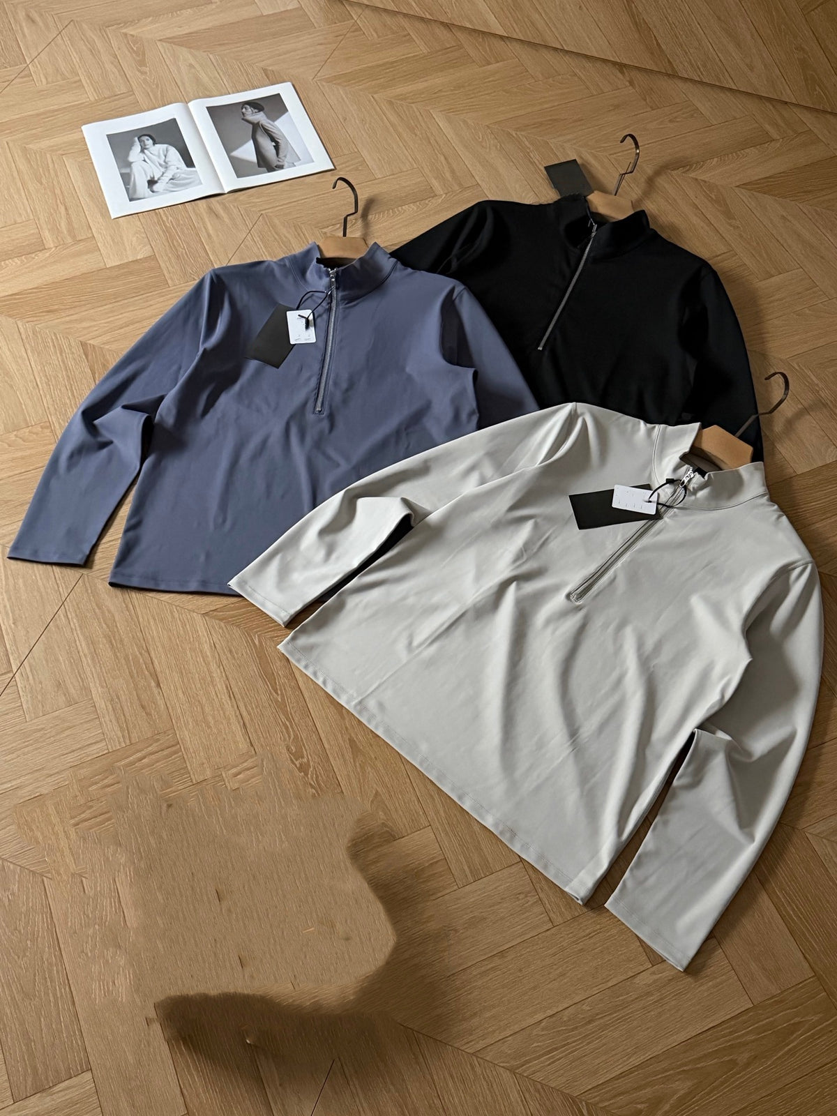 L6737# GX Men Half Zipper Sweatshirts