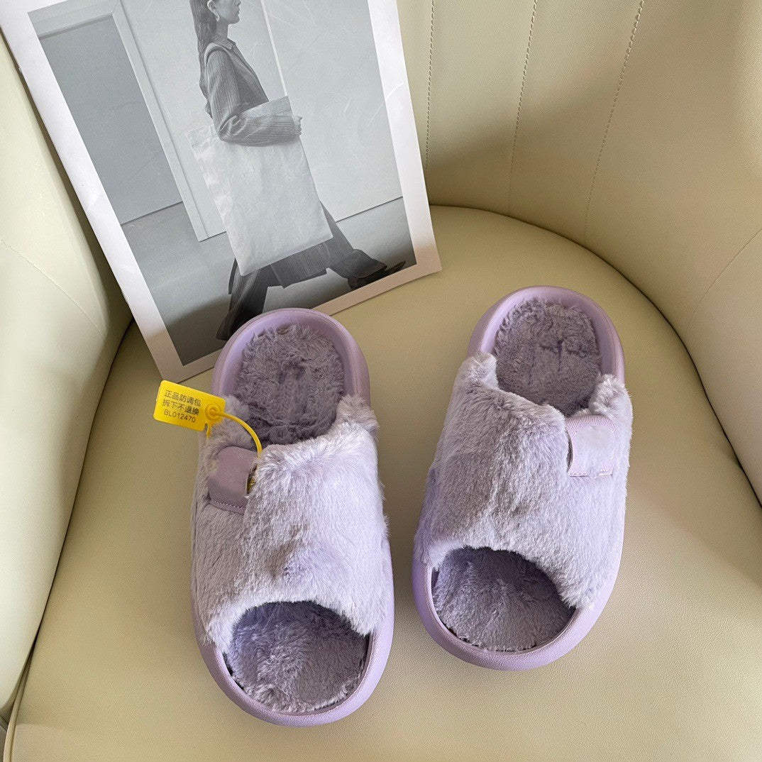 3432#Fashion fur slippers