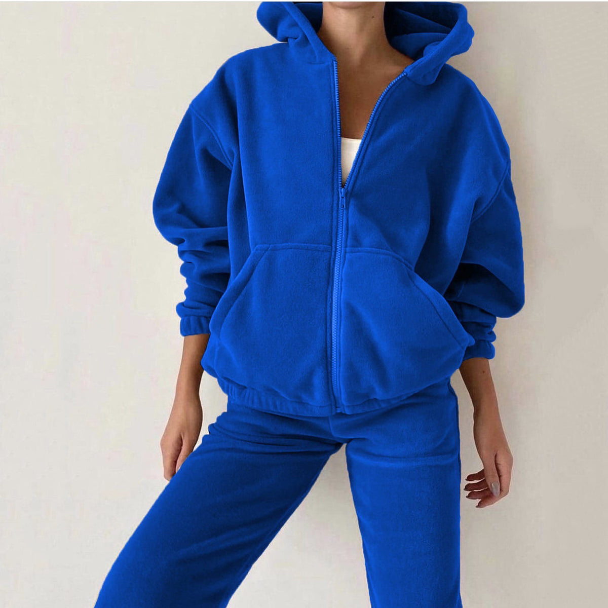 1472#A 3D Silver Women Hoodie Pants Sets