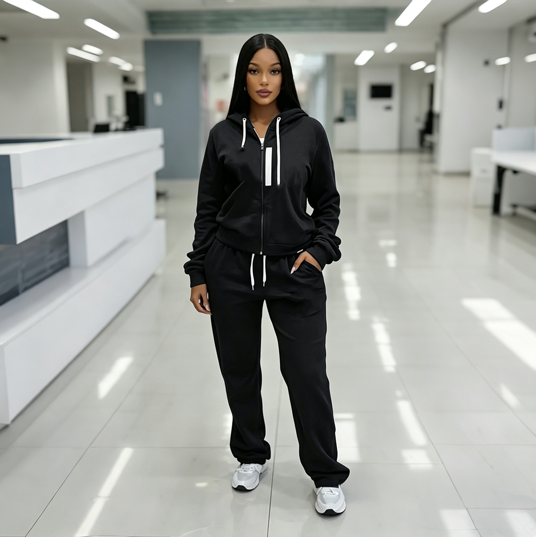 2820# A  Women Jacket Pants Set