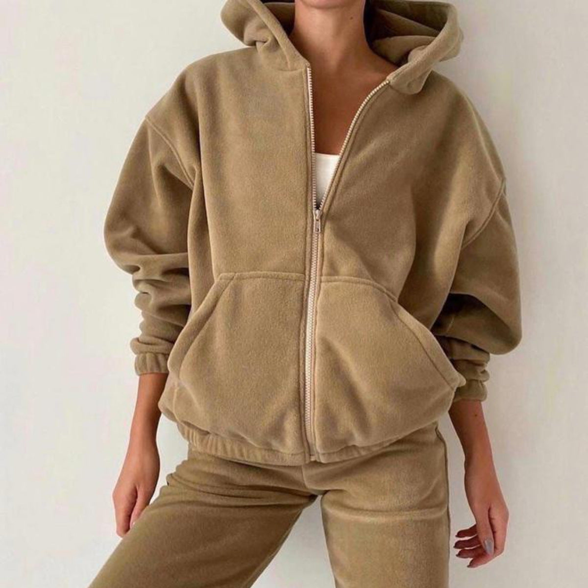 1472#A 3D Silver Women Hoodie Pants Sets