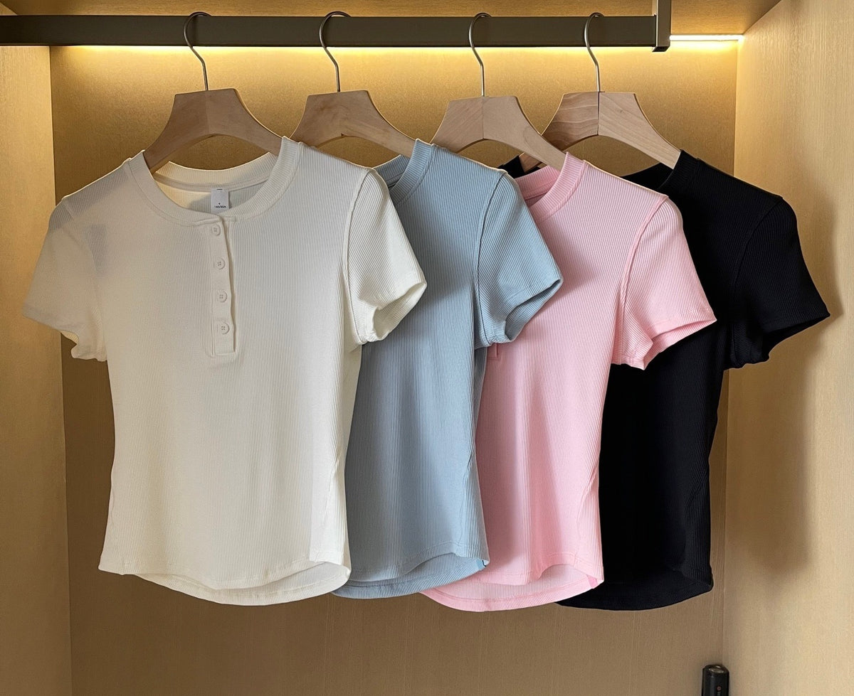 L5928# MC Women Yoga Shirts