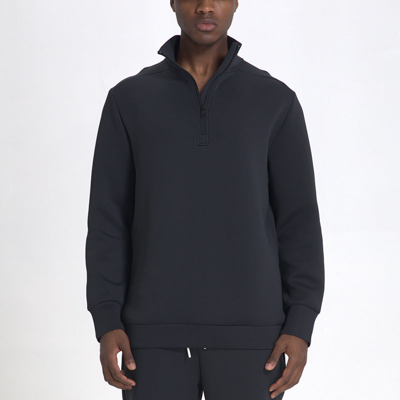 L5579#   Men Semi-Zipper Pullover