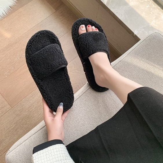 E3477#Unisex cashmere slipper