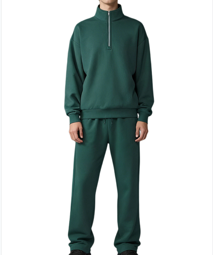 1931# A 3D Silver Unisex Sport Sweatshirts Pants Set