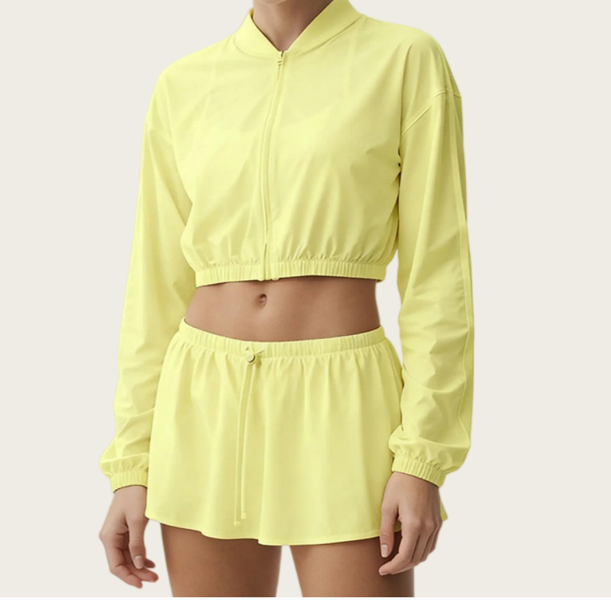 2426#A Women Yoga Jacket Or Shorts Skirt