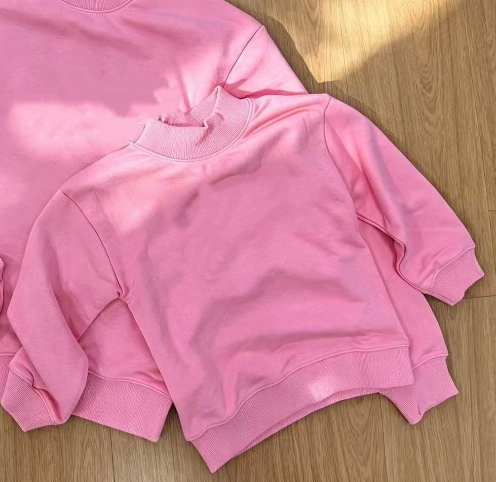 E7289#  Adult And Kids Sweatshirts