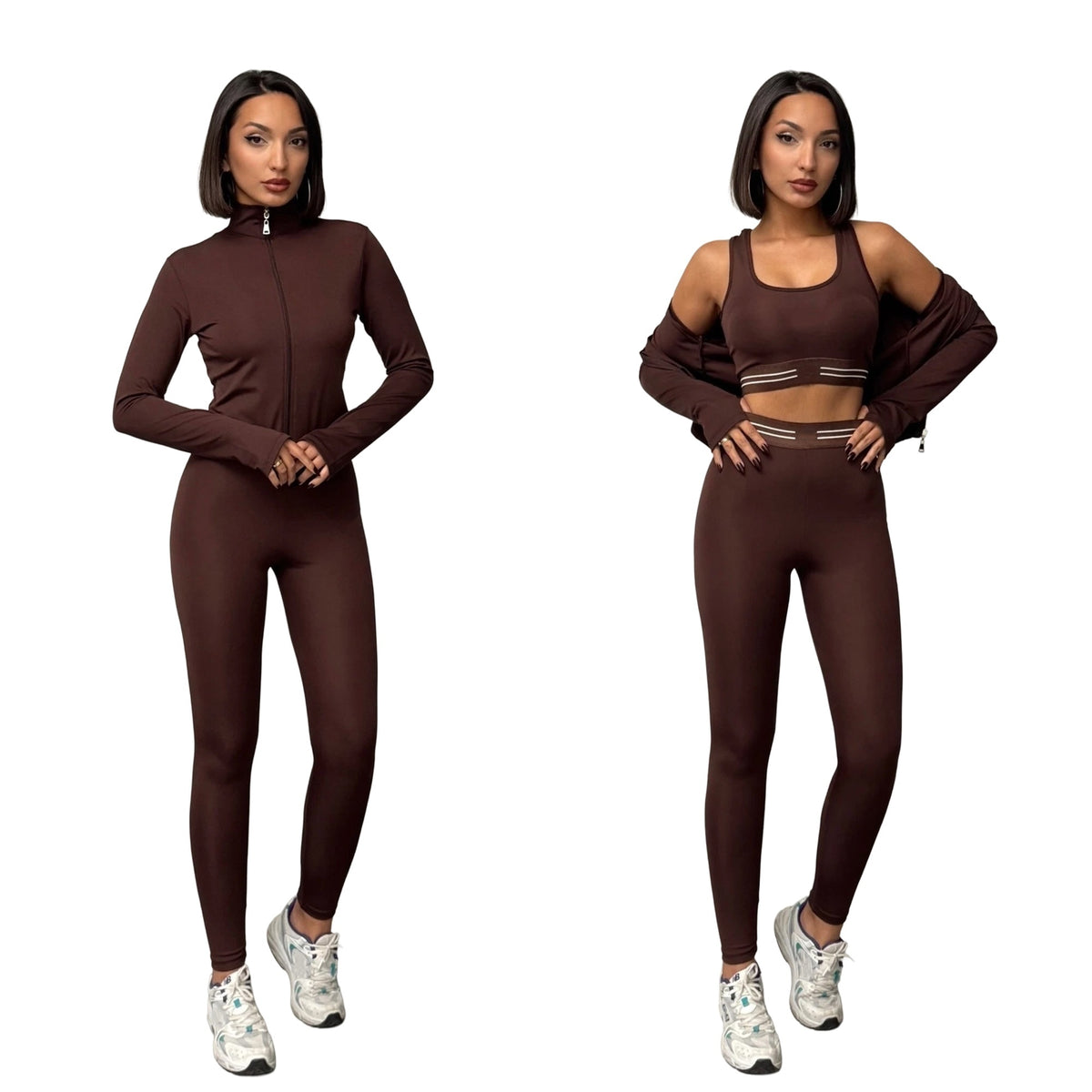 2530#A Women Bra Pants and Jacket Set