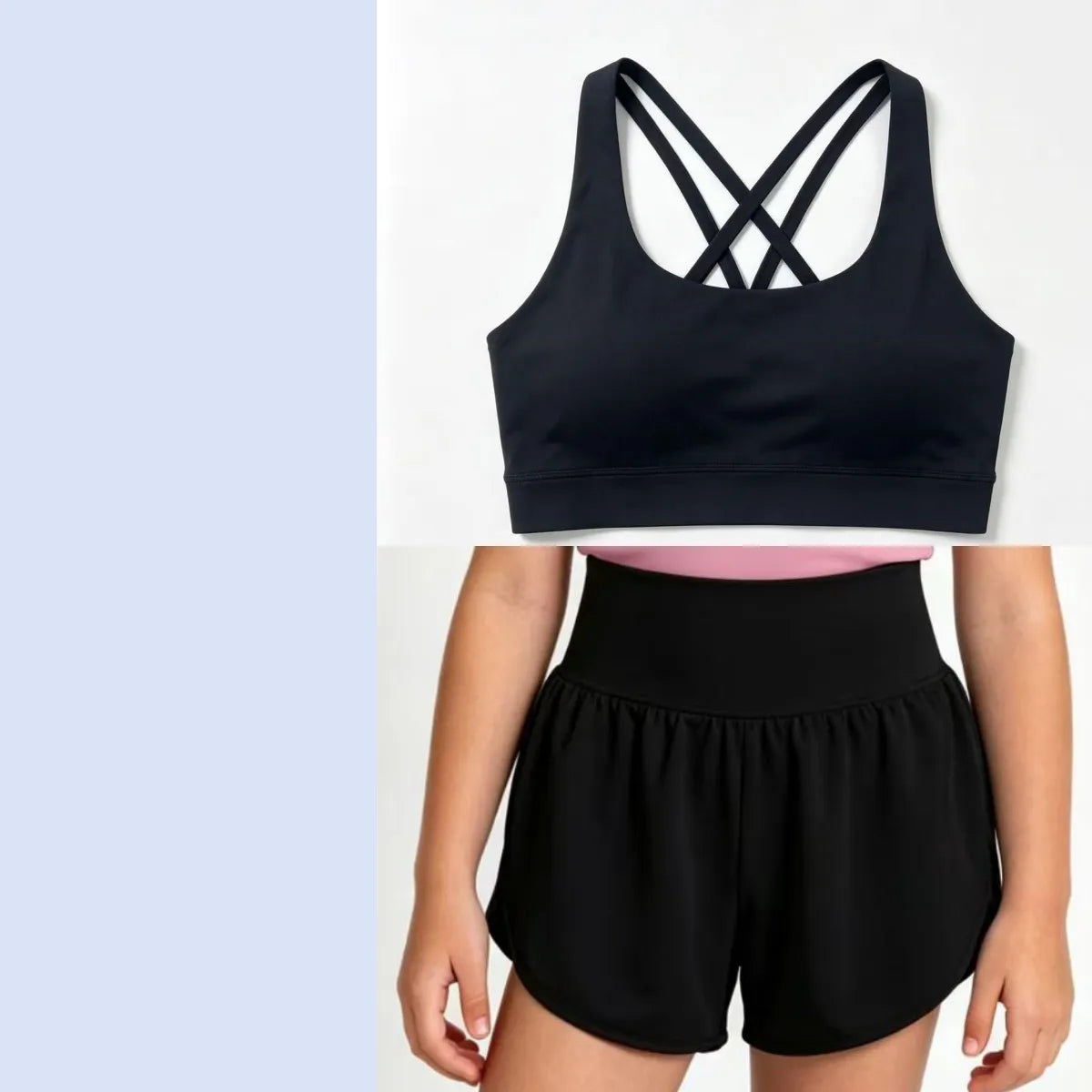 L6219# Kids Yoga Bra Or Shorts