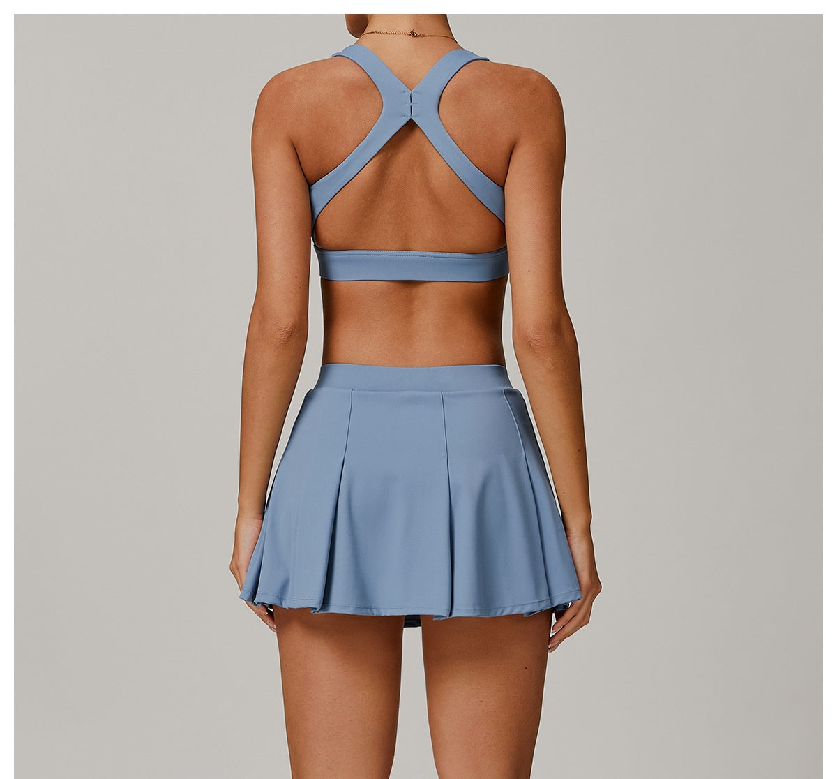 821# A Women Yoga Bra Skirts Set