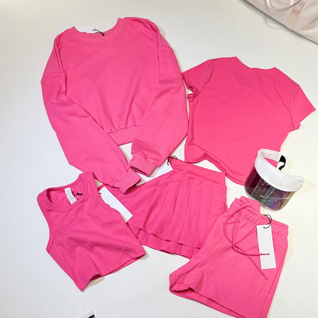 2514# A Women Dark Rose Pink Set