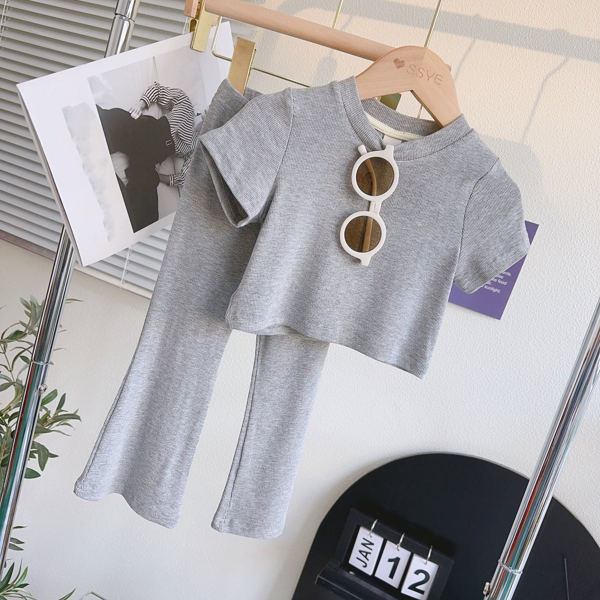 1930#  Kids Shirts Pants Set