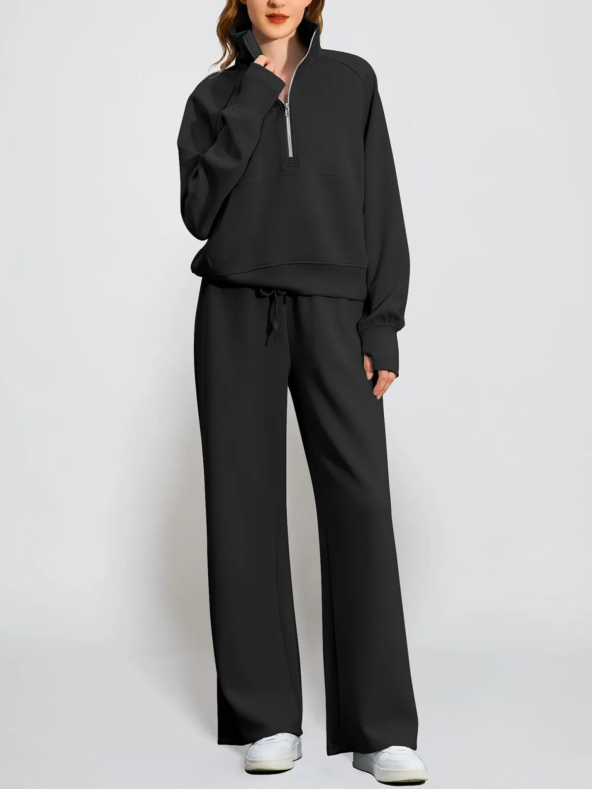 1627#A 3D SIlver Women Yoga Sweatshirt pants Set