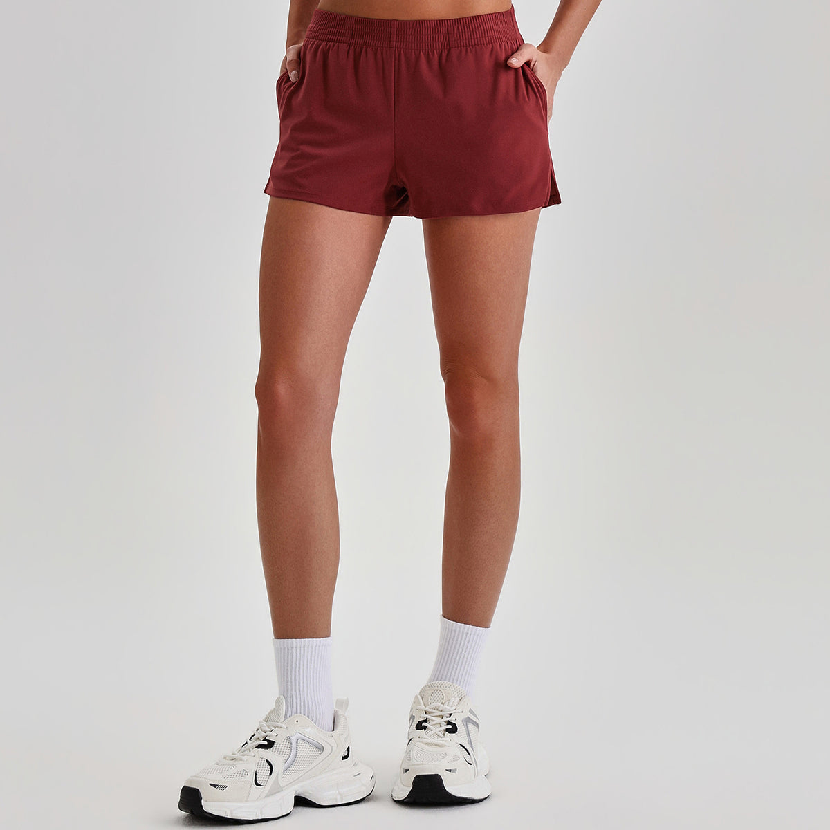 2123# A 3D Silver WOmen Yoga Shorts