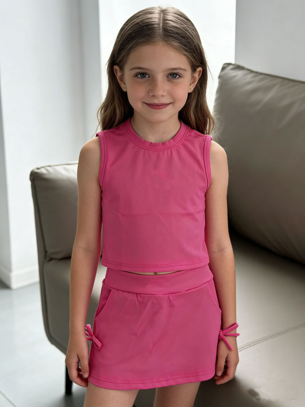2118# A Kids Tank Skirts Set