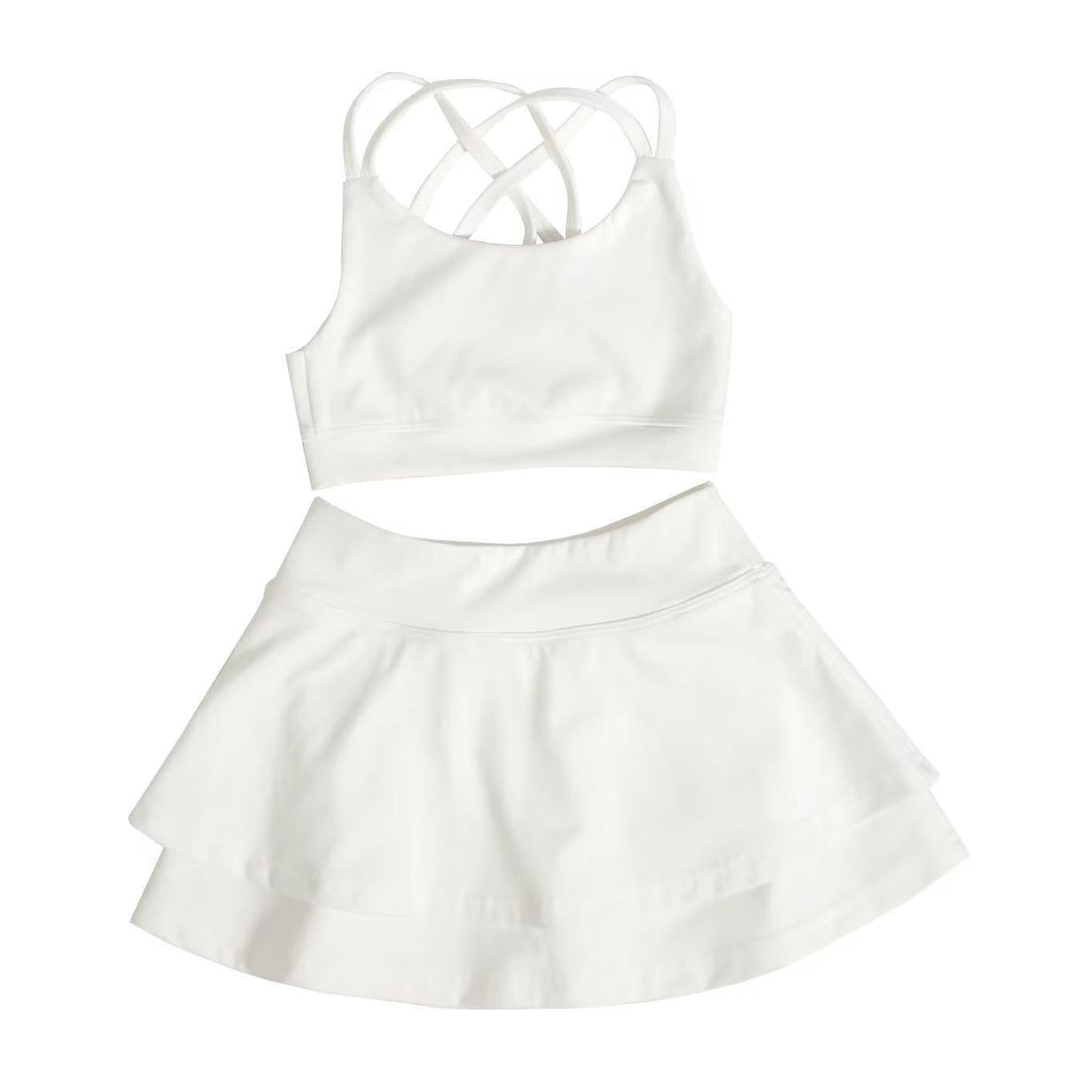 L6189#  Kids Bra Skirts Set