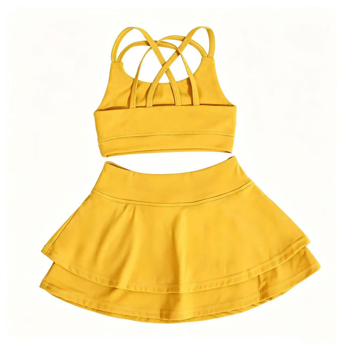 L6189#  Kids Bra Skirts Set
