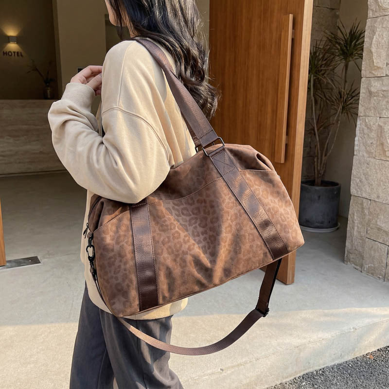 2179#A Unisex Leopard Bag