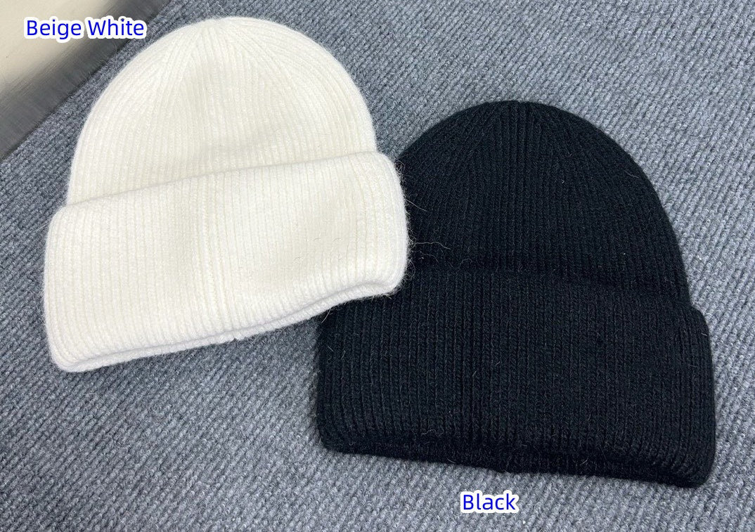 E3448# Rabbit Fur Knitted Hat