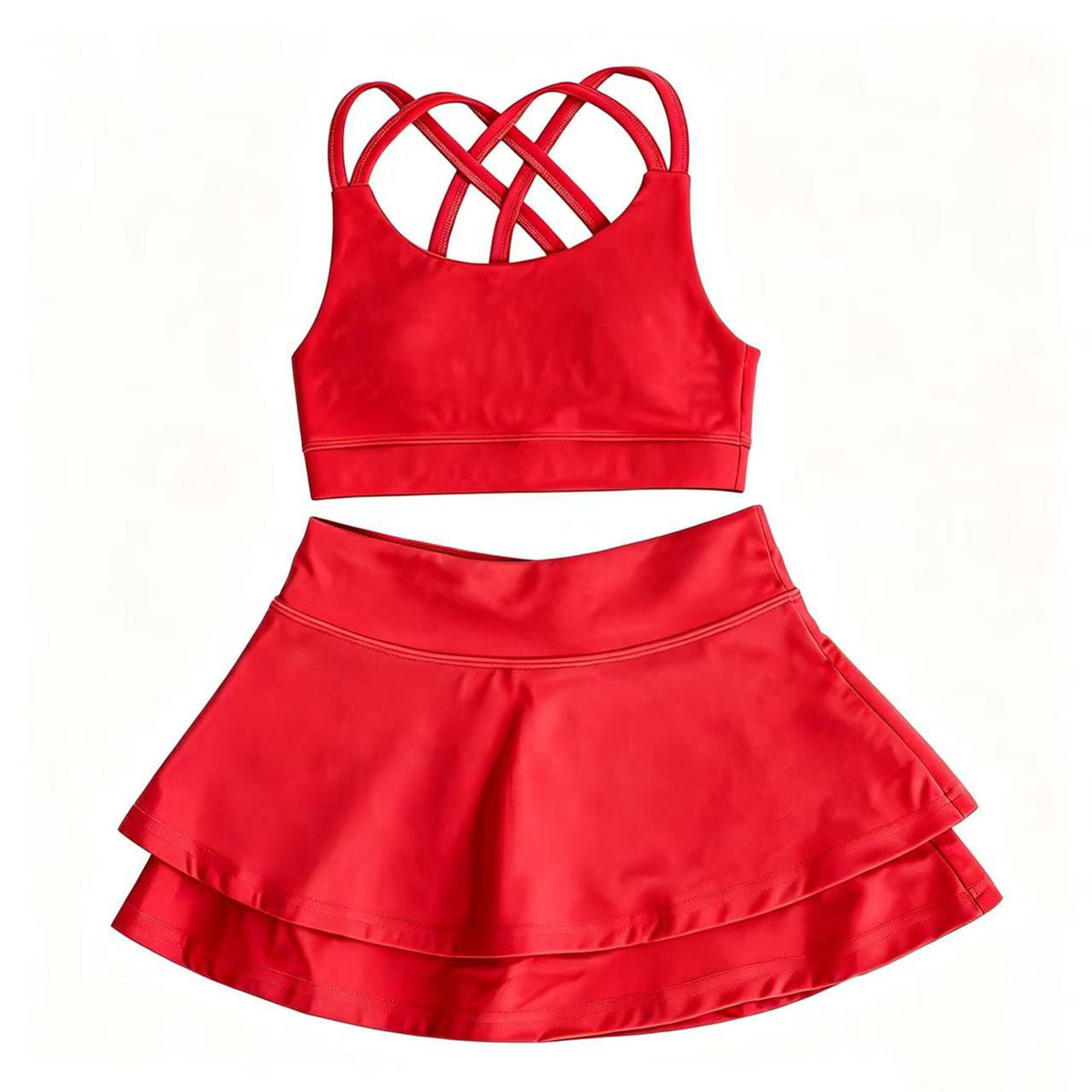 L6189#  Kids Bra Skirts Set
