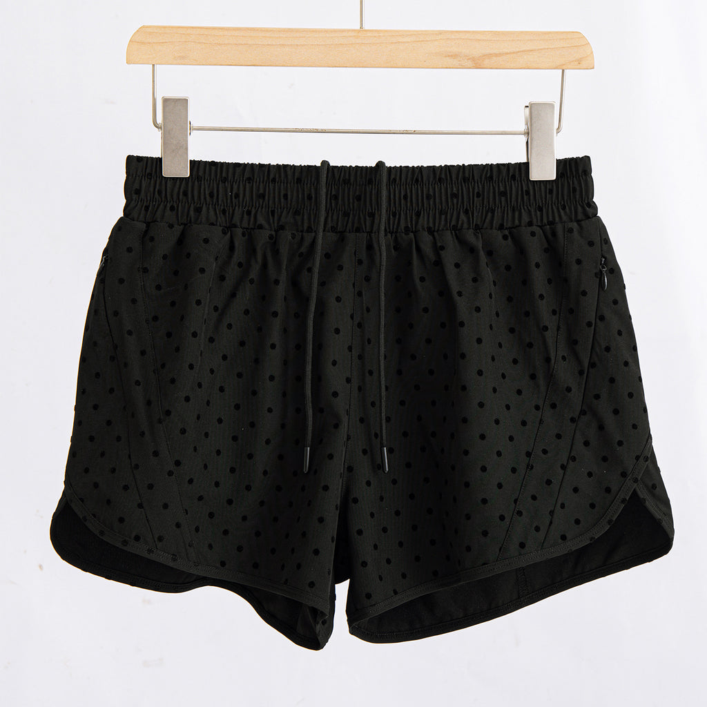 L6105# Women Yoga Polka Dot Shorts