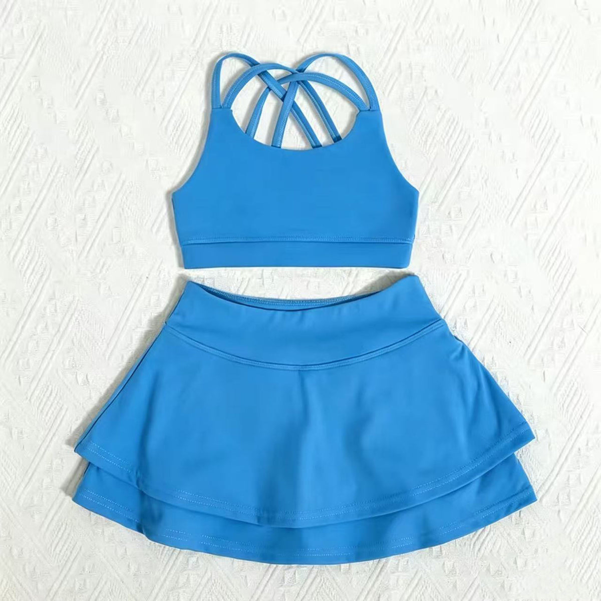 L6189#  Kids Bra Skirts Set