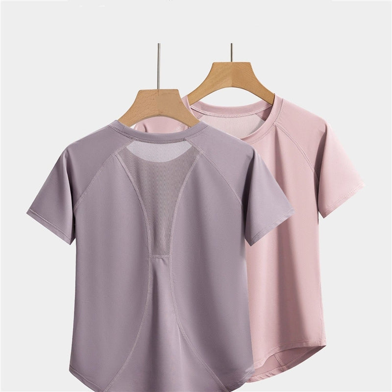 L6533#  Women yoga T‑shirt
