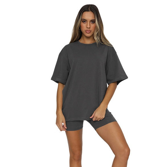 1602# A Women Yoga Shirts Shorts Set