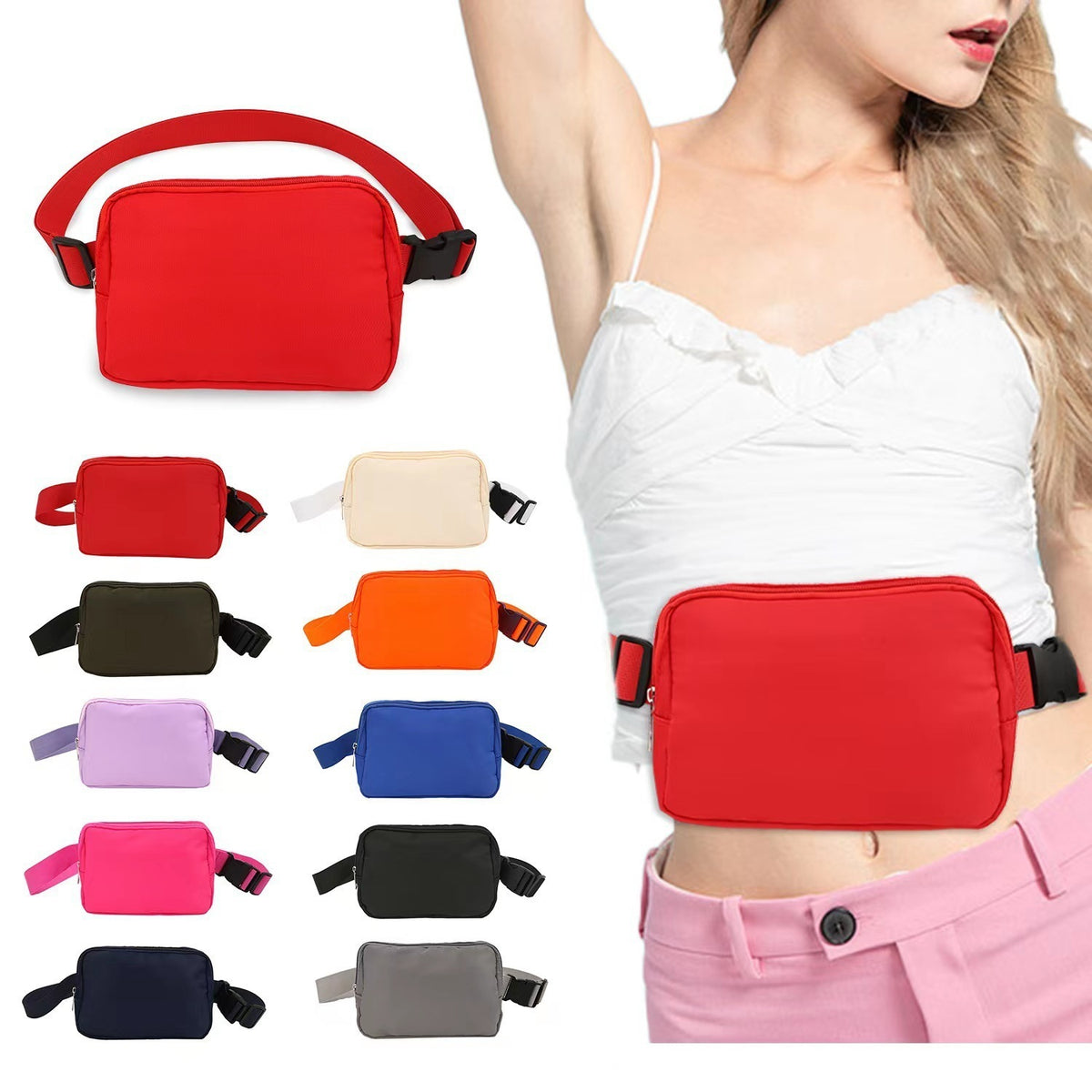L5668#  Nylon Waist Bag