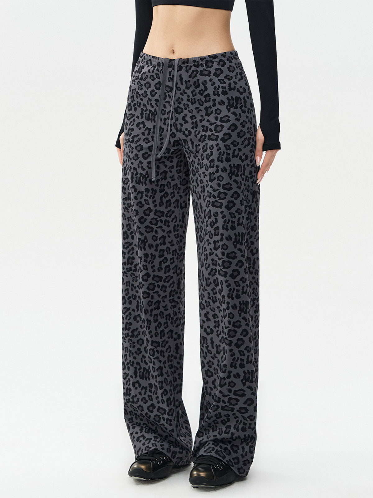 L6748# Women Leopard Pants