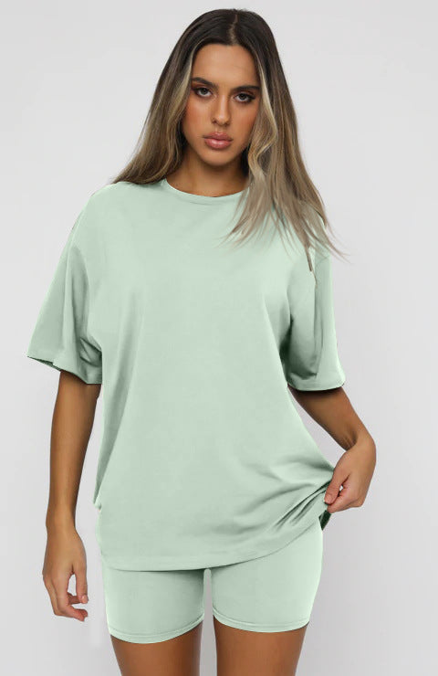 1602# A Women Yoga Shirts Shorts Set