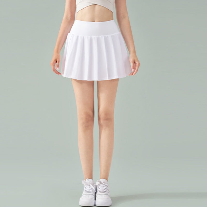 L6247#   Women High Rise Pleat Skirts