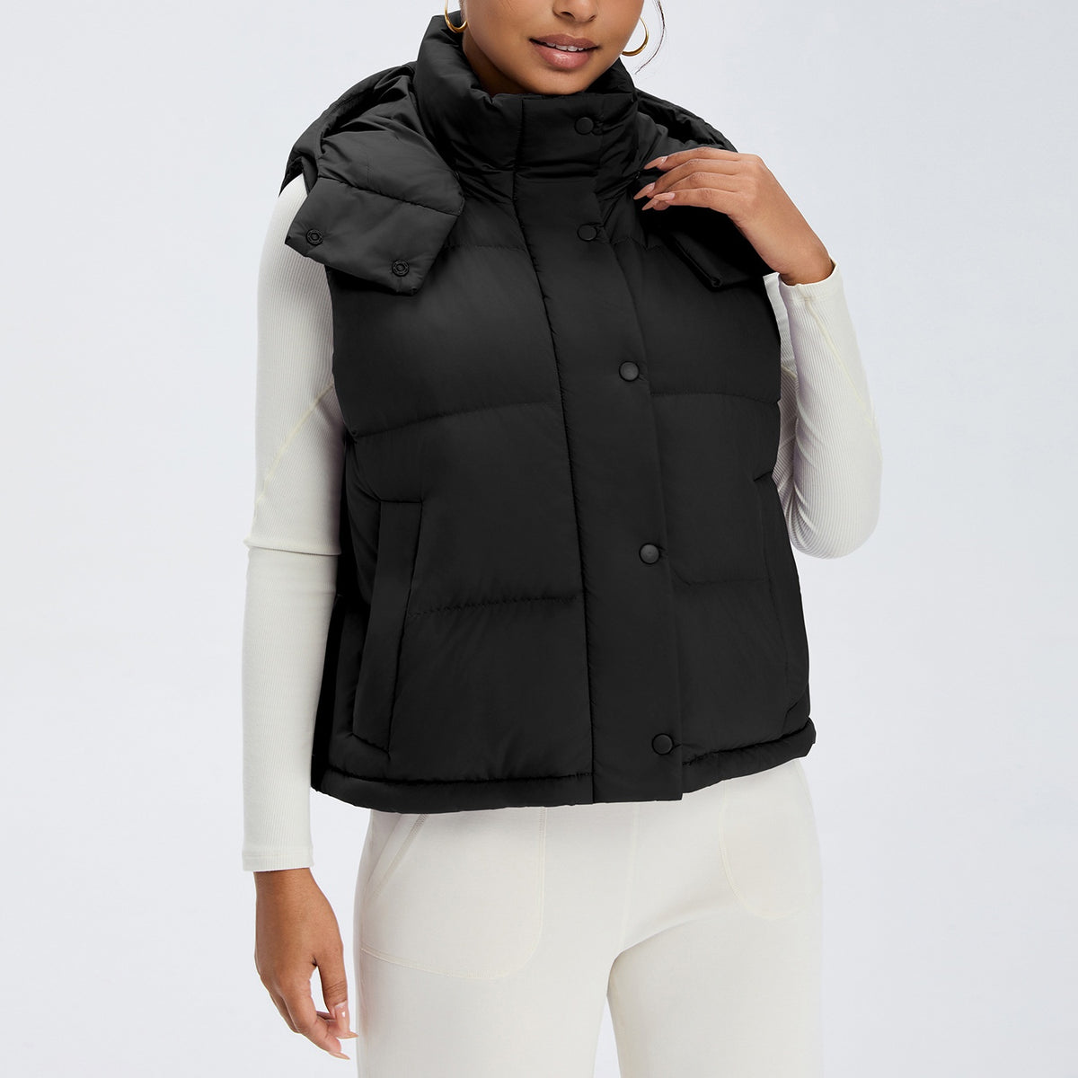 L6615#  Silver Silica Gel  Women Down Coat
