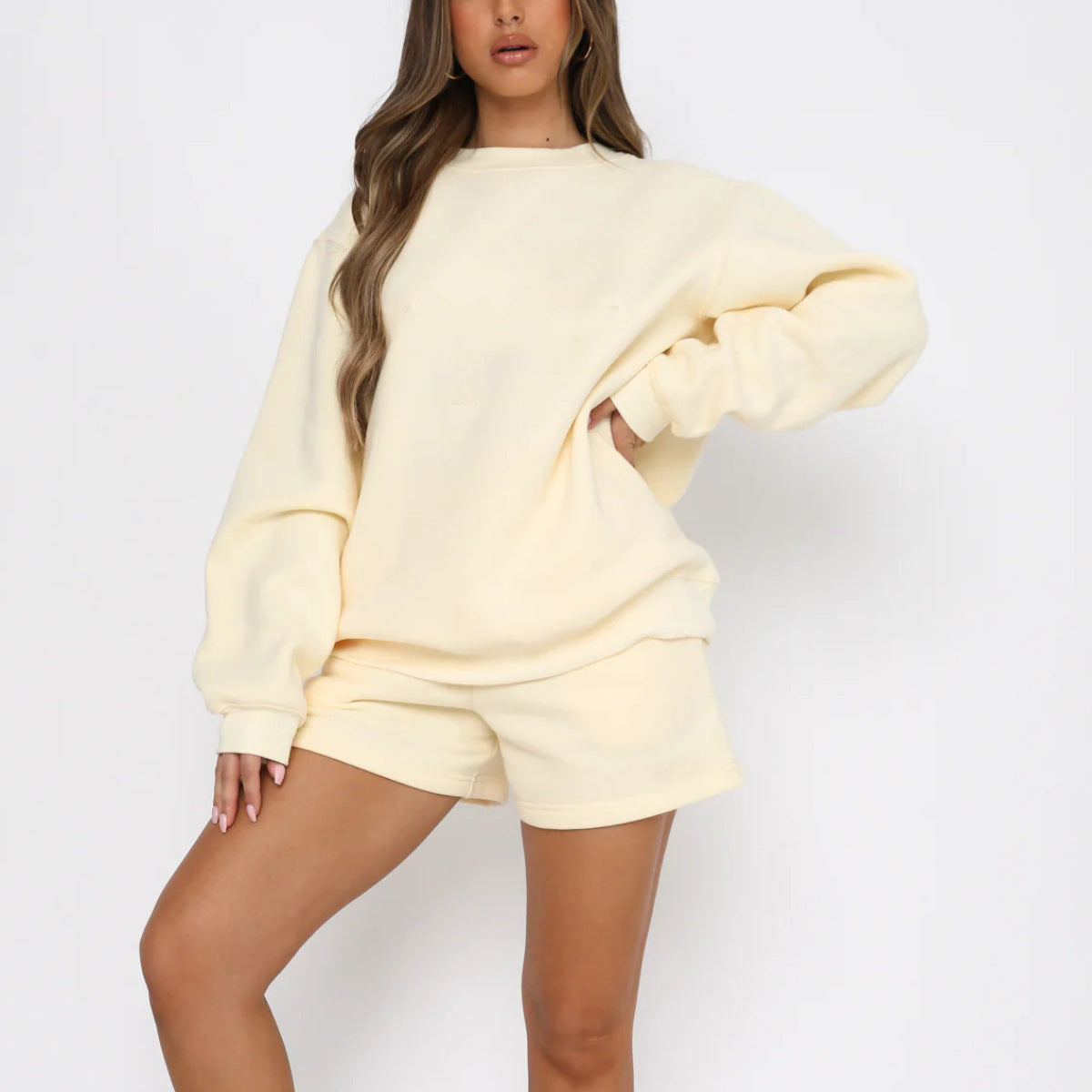 1645# A 3D Silver Women Yoga Hoodies Shorts Set