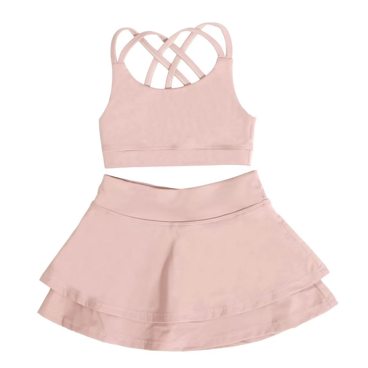 L6189#  Kids Bra Skirts Set