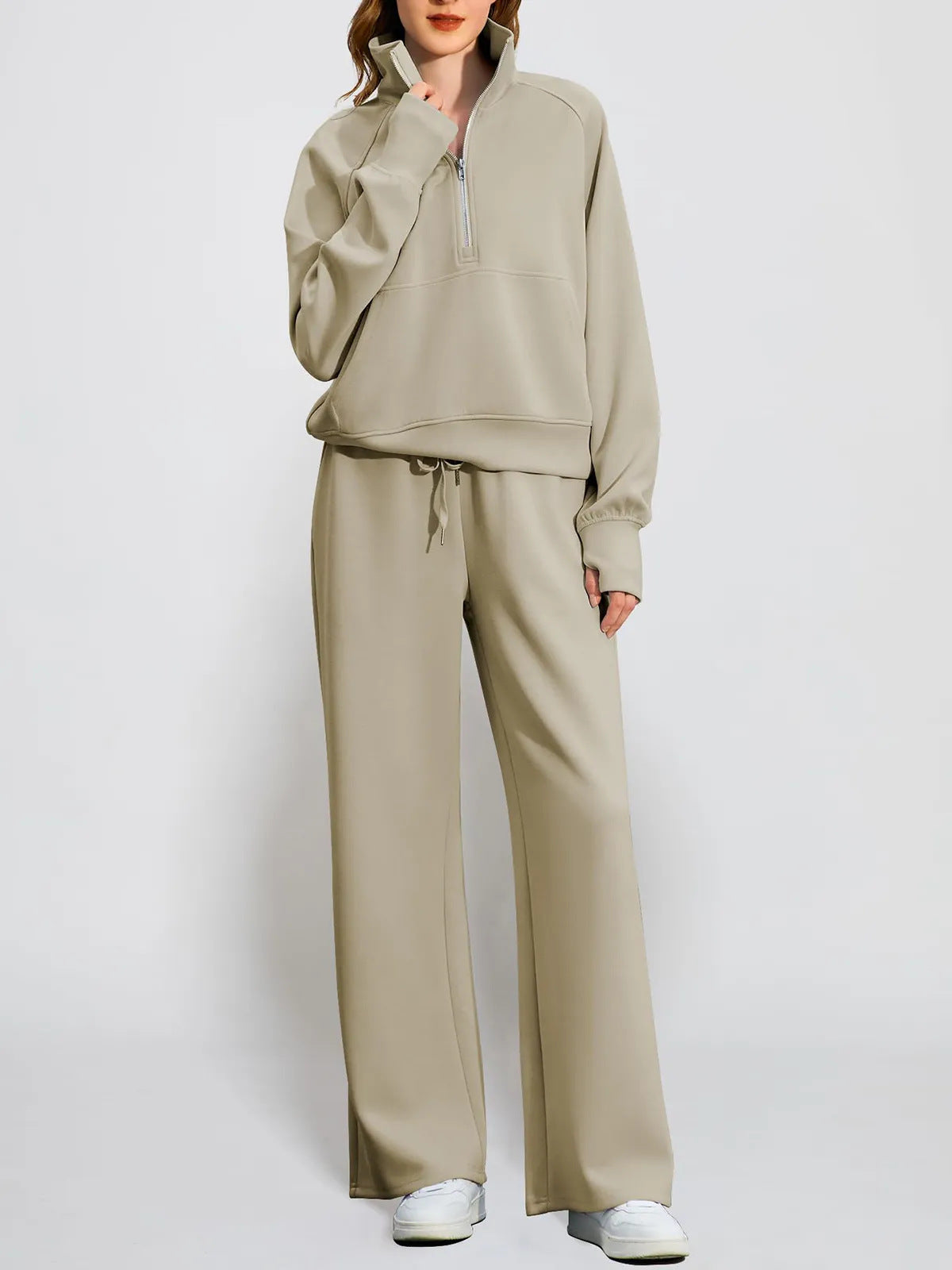 1627#A 3D SIlver Women Yoga Sweatshirt pants Set