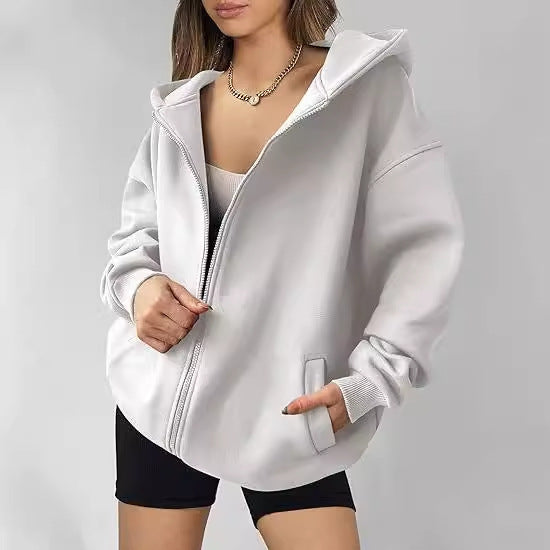 1436#A 3D LOGO Women Zipper Jacket