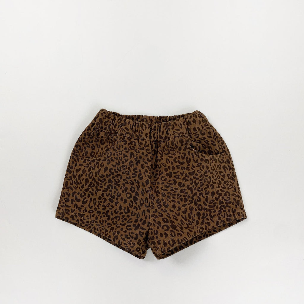 L6143#  Kids Leopard Shorts