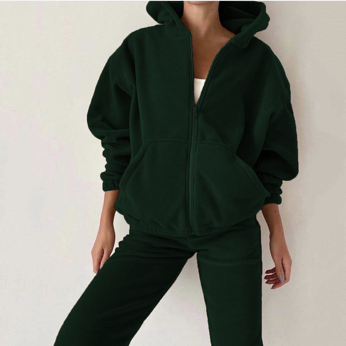 1472#A 3D Silver Women Hoodie Pants Sets