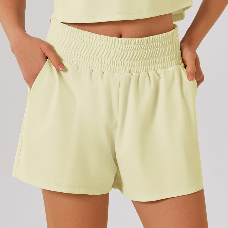L4520-1# Women Yoga Top Shorts Set