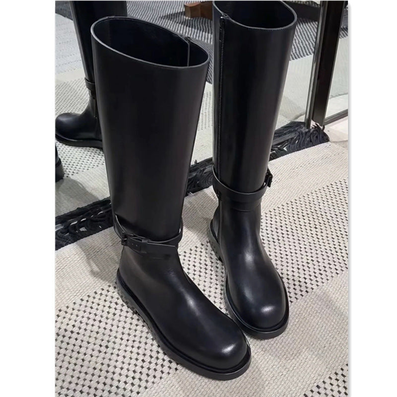E3352# Women Cow Leather Boots