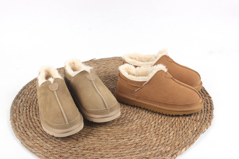 E3062# Unisex Cow Leather Snow Shoes