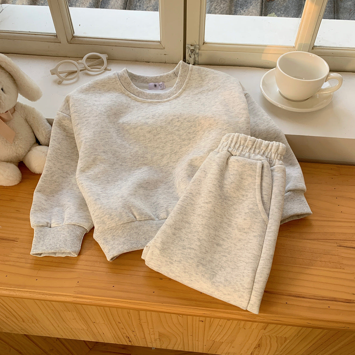 2884# A 3D Silver Kids Hoodies Or pants set