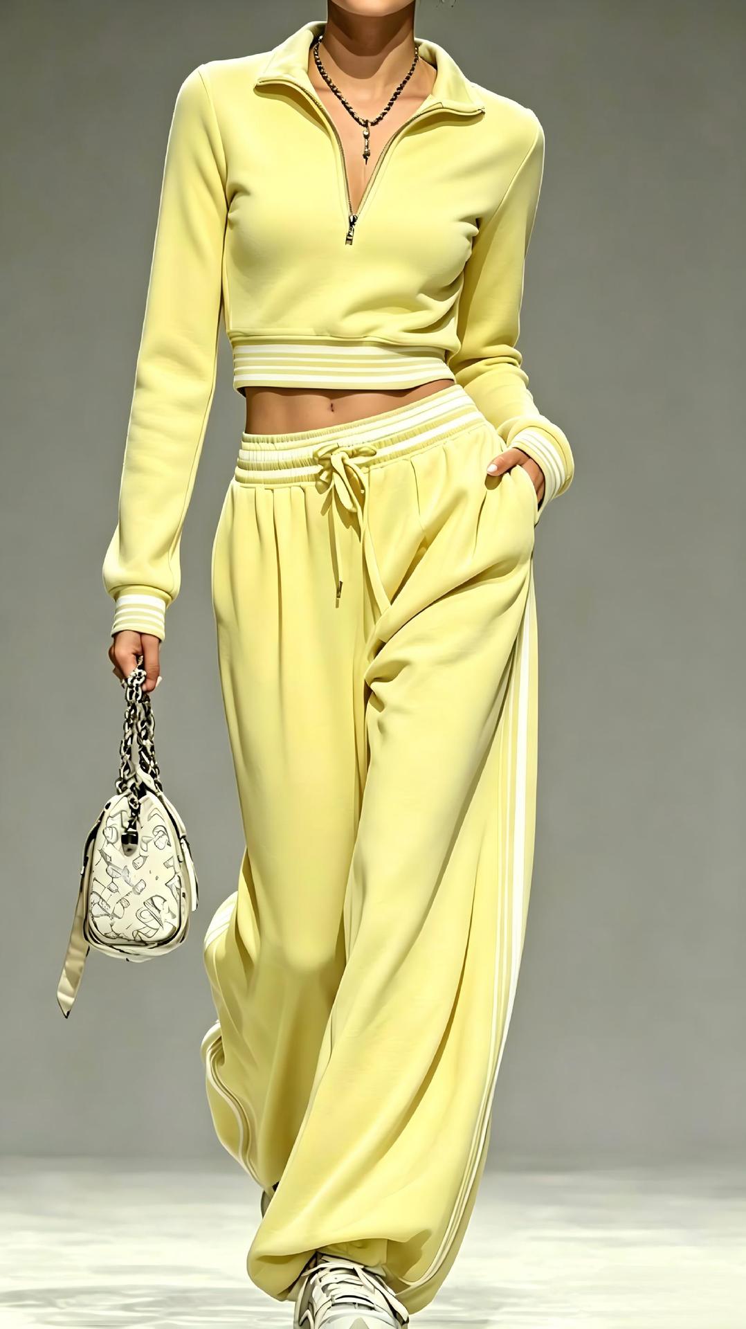 2909# A 3D SIlver Women Pullover And Pants Set