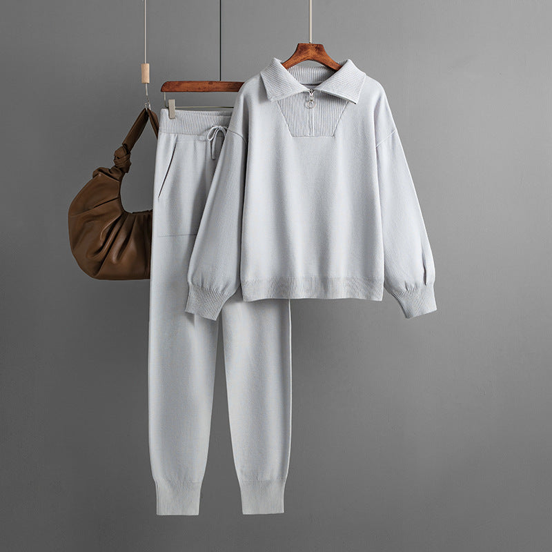 1402# A 3D LOGO Women Hoodie Pant Set
