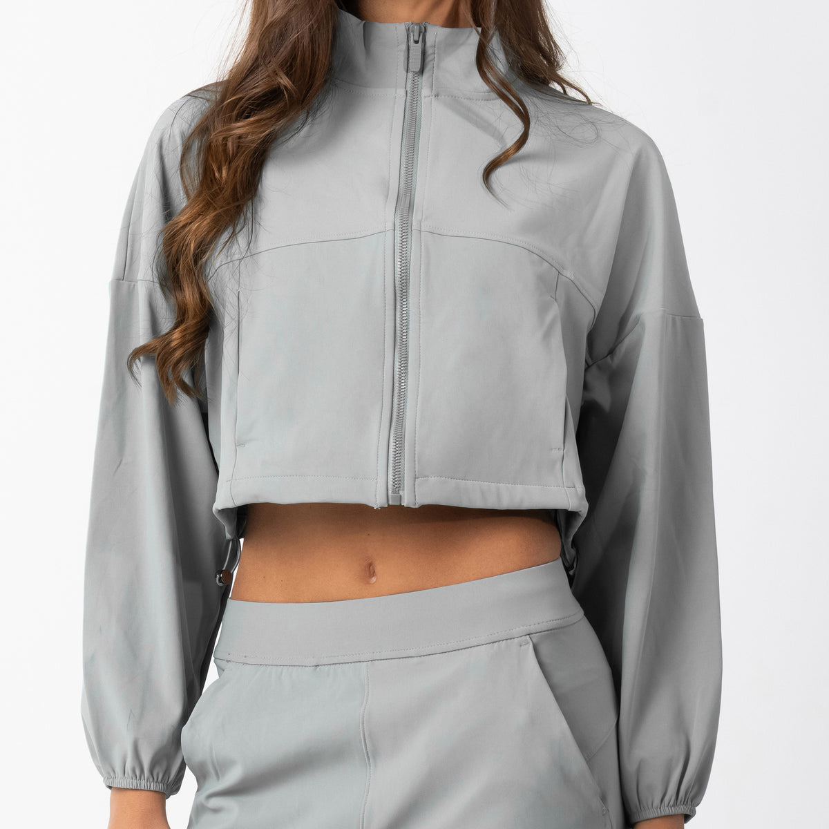 L6603# Silver Silica Gel   Women Yoga Jacket Or Pants