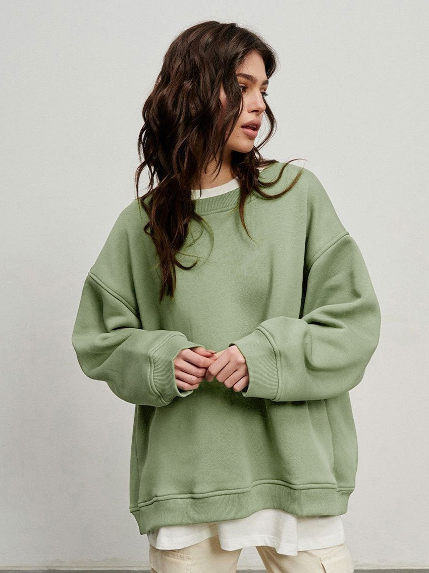1438#A 3D LOGO Women Loose Sweatshirts